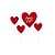 Kit Topo de Bolo "Amo Você" - Vermelho e Dourado - 1 unidade - Cromus - Rizzo - Imagem 1