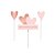 Kit Topo de Bolo Romântico Rose Gold  - 1 unidade - Cromus - Rizzo - Imagem 1
