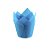 Forma Tulipa Forneáveis Azul - 25 Unidades - Ecopack - Rizzo Confeitaria - Imagem 1