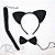 Kit Fantasia de Carnaval - Gatinho - Preto  - Mod:378 - 01 unidade - Rizzo - Imagem 1