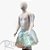 Kit Fantasia Infantil Carnaval - Borboleta - Azul - Mod:582 - 01 unidade - Rizzo - Imagem 1