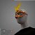 Máscara de Carnaval Bordada Luxo Mod:198 - Laranja - 01 unidade - Rizzo Confeitaria - Imagem 1