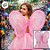 Kit Fantasia Carnaval - Borboleta - Rosa - Mod:81 - 01 unidade - Rizzo - Imagem 1