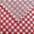 Guardanapo Chita Xadrez Vermelho - 40x40 Cm - 1 Unidade - Artesanal - Rizzo Confeitaria - Imagem 1