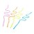 Canudo Espiiral Rigido Cores Diversas - HA005 - 4 unidades - Silver Plastic - Rizzo Confeitaria - Imagem 1