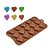 Molde De Silicone Chocolate - Dois Corações - FT152 - 1 unidade - Silver Plastic - Rizzo Confeitaria - Imagem 1