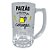 Caneca de Vidro Bristol - 340ml - Paizão - 1 unidade - Allmix - Rizzo - Imagem 1