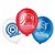 Balão Latex Redondo 9 Polegadas Capitão America - 25 Unidades - Regina Festas - Rizzo - Imagem 1