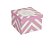 Caixa Surpresa para Doces Lembrancinha Padrão Chevron Rosa (listras losango) - 1 unidade - Cromus - Rizzo - Imagem 1