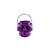 Cesta Cabeça de Esqueleto Kids Roxa de Halloween - 1 Unidade - Rizzo Confeitaria - Imagem 1