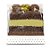 Embalagem Slice Para Fatia de Bolos ou Tortas Branca Poá Dourada  - 12x11x2,5cm - 5 unidades - Sulformas - Rizzo Confeitaria - Imagem 1
