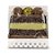 Embalagem Slice Para Fatia de Bolos ou Tortas Branca Fiori Dourada Trevo  - 12x11x2,5cm - 5 unidades - Sulformas - Rizzo Confeitaria - Imagem 1
