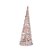 Cone de Natal - "Cone Nevado com LED Branco Quente " - 1 Unidade - Cromus - Rizzo Confeitaria - Imagem 1