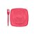 Kit Sobremesa Prato e Garfo Pink 10 Unidades - Trik Trik - Rizzo Confeitaria - Imagem 1