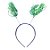 Tiara Rafia Pom Pom - Verde 11,5cm x 20cm - 1 unidade - Rizzo - Imagem 1