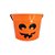 Baldinho Happy Halloween Olhos e Boca - Laranja - 1 unidade - Cromus - Rizzo - Imagem 1