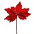 Galho Pick Poinsetia Vermelha - Cabo Curto - 1 unidade - Cromus - Rizzo Confeitaria - Imagem 1