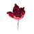 Galho Pick Flor Magnolia - Cabo Curto - Cor Vinho - 1 unidade - Cromus - Rizzo Confeitaria - Imagem 1