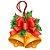 Enfeite para Pendurar - Sinos de Natal - Ref. DHT4N-007 - 1 unidade - Rizzo Confeitaria - Imagem 1
