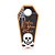 Enfeite para Porta Halloween - Caveira - 1 unidade - Cromus - Rizzo Confeitaria - Imagem 1