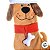 Bota Natalina de Cachorro - Marrom, Vermelho e Branco 54 cm - Cromus Natal - 1 unidade - Rizzo - Imagem 3
