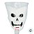Taça Halloween - Branca com Transparente - Caveira - 250ml - 1 unidade - Rizzo - Imagem 3