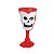 Taça Halloween - Metade Branca com Vermelho - Caveira - 250ml - 1 unidade - Rizzo - Imagem 2