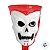 Taça Halloween - Metade Branca com Vermelho - Caveira - 250ml - 1 unidade - Rizzo - Imagem 3