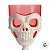 Taça Halloween - Branca com Vermelho - Caveira - 250ml - 1 unidade - Rizzo - Imagem 3