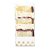 Embalagem tipo Slice para Meia Fatia de Bolos ou Tortas - Branca Fiori Dourada - 12x5,5x2,5cm - 5 unidades - Sulformas - - Imagem 1