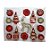 Kit Decorativo para Árvore - Vermelho e Dourado - Cromus Natal  - 1 unidade - Rizzo - Imagem 1