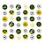 Cortina Decorativa - Copa 2022 Colorida - Brasil Copa 2022 - 1 unidade - Cromus - Imagem 1
