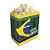 Saco para Pipoca de Papel - Brasil Copa do Mundo - 21x15x10cm - 10 unidades - Cromus - Imagem 1