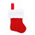 Meia Natalina Decorativa - Frente/Verso Vermelho - Cromus Natal - 1 unidade - Rizzo Confeitaria - Imagem 1
