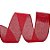 Fita Decorativa Aramada c/ Glitter Vermelho - 6,3 cm x 91,4 m - 1 unidade - Cromus - Rizzo Confeitaria - Imagem 1