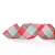 Fita Decorativa Cetim Xadrez - Vermelho/Verde - 6,3 cm x 91,4 m - 1 unidade - Cromus - Rizzo Confeitaria - Imagem 1