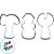 Kit de Cortadores Ferramentas P - Ref 585 - 3 unidades - RR CORTADORES - Rizzo - Imagem 3