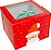 Caixa Cubo Noel - "Feliz Natal" - Vermelho - c/ Visor - Ref. C3895 - 10 unidades - Ideia Embalagens - Rizzo - Imagem 1