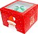 Caixa Cubo Noel - "Feliz Natal" - Vermelho - c/ Visor - Ref. C3895 - 10 unidades - Ideia Embalagens - Rizzo - Imagem 2