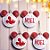 Kit Bolas de Natal Mickey - Sortido - Vermelho e Branco - 8 cm  - 4 unidades - Disney Original - Rizzo - Imagem 1