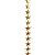 Fio Decorativo Estrela  Dourado - 1,2 cm x 5 m - 1 unidade - Cromus - Rizzo Confeitaria - Imagem 1