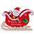 Trenó Decorativo de Natal - 11 cm x 16 cm - 1 unidade - Cromus - Rizzo - Imagem 1
