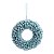Enfeite p/ Pendurar Redondo Flocado - Azul - 20 cm - 1 unidade - Cromus - Rizzo - Imagem 2