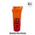 Garrafa Ice para Personalizar c/ Nome - Laranja e Pink Fosco  - 1 unidade - Rizzo Personalizado - Imagem 1