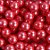 Confeito Sugar Beads Perolizado Vermelho - 10mm  - 1 unidade - Cromus Linha Profissional Allonsy - Rizzo - Imagem 1
