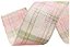 Fita Aramada - Xadrez Rosa/Ouro - 3,8cm x 914cm- Cromus Natal - 1 unidade - Rizzo - Imagem 1