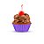 Forminha para Mini Cupcake - Lilas - 45 unidades - Plac - Rizzo - Imagem 1