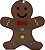 Display Decorativo de Natal - Boneco de Gengibre - 25 Centímetros - 1 unidade - Top Line - Rizzo - Imagem 1