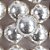 Confeito Sugar Beads Perolizado Prata - 14mm - Cromus Linha Profissional Allonsy - 1 unidade - Rizzo - Imagem 1