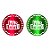 Adesivo "Feliz Natal" - Ref.2136 - Hot Stamping - Verde e Vermelho - 100 unidades - Stickr - Rizzo - Imagem 1